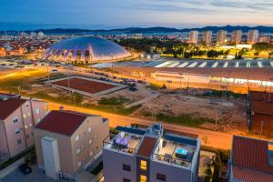 Ein allgemeiner Blick auf Zadar oder ein Stadtblick von der Ferienwohnung aus