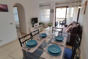 A television and/or entertainment centre at Canarian village house