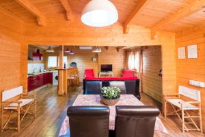 A kitchen or kitchenette at Casas Guemon