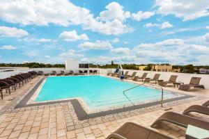 a pool on the roof of a hotel at Wyndham Garden Ft Lauderdale Airport & Cruise Port in Dania Beach