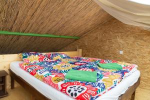 Posteľ alebo postele v izbe v ubytovaní Rastlinky.sk Greenhouse Guestrooms