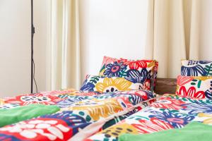 Posteľ alebo postele v izbe v ubytovaní Rastlinky.sk Greenhouse Guestrooms