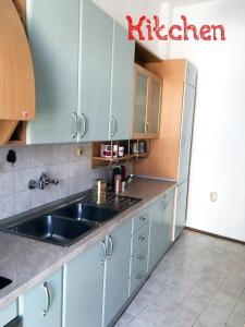 A kitchen or kitchenette at 2-level BIG space near beach, bars, walking street