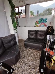 Posezení v ubytování Temazcal casa gema