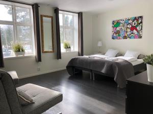 Postel nebo postele na pokoji v ubytování Hedenstugan B&B Hotel