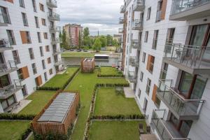 Ogród w obiekcie Apartament Gdańsk z balkonem Stare Miasto
