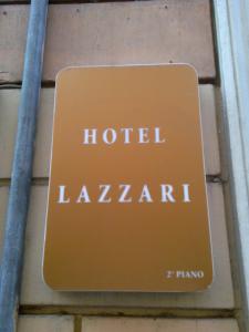 a sign on the side of a hotel la mariana at Hotel Lazzari in Rome