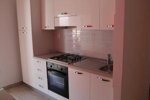 Kuchyň nebo kuchyňský kout v ubytování Korcula Apartments Iliskovic