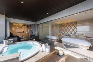 Voodi või voodid majutusasutuse HOTEL Dior7 toas