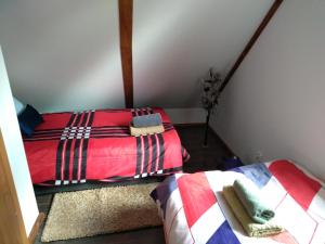 Łóżko lub łóżka w pokoju w obiekcie Dolina Rosy