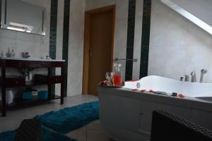 Kúpeľňa v ubytovaní Dom na Mazurach LUNA HAUS