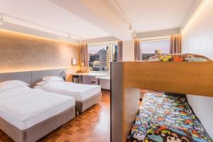 Ένα ή περισσότερα κρεβάτια σε δωμάτιο στο Original Sokos Hotel Viru