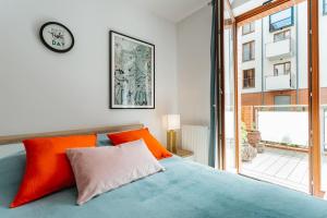 Posteľ alebo postele v izbe v ubytovaní Nica no. 2 - Sunny Apartment with big terrace