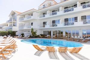 a view of the hotel from the pool at The Albatroz Hotel in Cascais