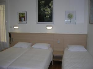 Postel nebo postele na pokoji v ubytování Hotel Darcet