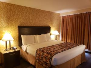 Postel nebo postele na pokoji v ubytování Elmhurst Hotel