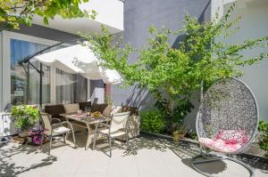 Ein Patio oder anderer Außenbereich in der Unterkunft Apartment Ljubica