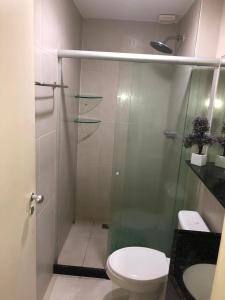 A bathroom at Ancorar Flat Porto de Galinhas-Flat 3311-3314