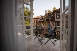 A balcony or terrace at ATICI HOTEL