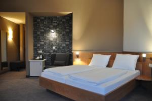 Postel nebo postele na pokoji v ubytování Hotel Spree-idyll
