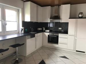 Kuchyň nebo kuchyňský kout v ubytování xxl Apartment Sinsheim