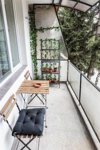 Balkón nebo terasa v ubytování Homey Milka Apart up to 6 ppl Visit Velingrad Centre