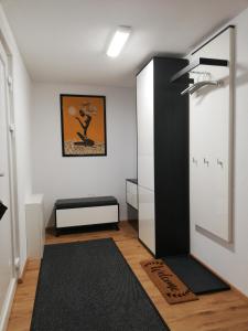 Postel nebo postele na pokoji v ubytování Haus mit Garten Familie Pabst