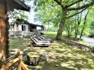 En have udenfor Le gite des Mousquetaires