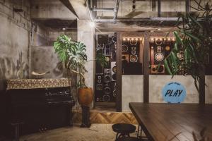 Posezení v ubytování Yanbaru Hostel