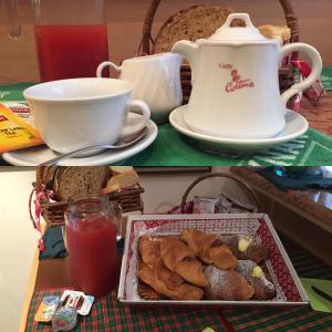 Morgenmad for gæster der bor på Residence Meuble' Cortina