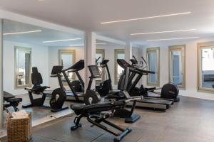 Fitness centrum a/nebo fitness zařízení v ubytování Rochari Hotel