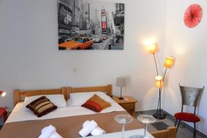 Postel nebo postele na pokoji v ubytování Apartments Oaza