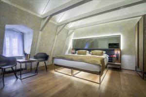 Letto o letti in una camera di Hotel Waldstein
