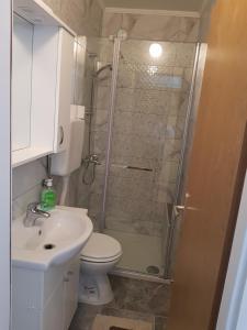 Koupelna v ubytování Rooms Neda