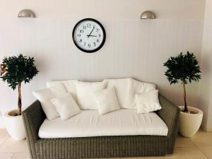 Posezení v ubytování Biały Apartament Hampton w Playa Baltis