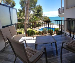 Balkón nebo terasa v ubytování Apartamento Salou Vistas Mar - Piscina
