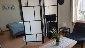 Ein Bett oder Betten in einem Zimmer der Unterkunft BnbMarlies
