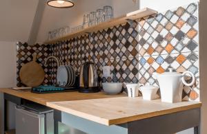 A kitchen or kitchenette at Kazbegi View