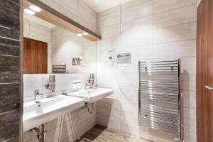 Koupelna v ubytování Hotel Viktor