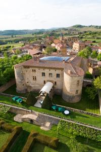 Letecký snímek ubytování Château de Bagnols