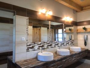 A bathroom at Camp PACHO