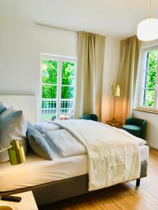 Cama o camas de una habitación en Hotel Garni Goldammer