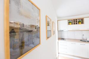 Eldhús eða eldhúskrókur á Apartman SREBRNA PAHULJA