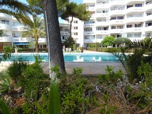 ein Schwimmbad vor einem Gebäude in der Unterkunft Apartamento Silver Alcudia Blue in Alcúdia