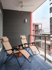 Balkón nebo terasa v ubytování East Austin Hotel