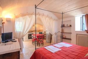 Katil atau katil-katil dalam bilik di Casa Vacanze Riposo Del Vento