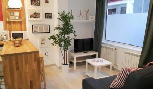 TV a/nebo společenská místnost v ubytování La Casa de Cayetana AT-47-44
