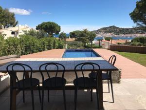 The swimming pool at or close to Ideal house for families with pool