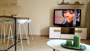 Televízia a/alebo spoločenská miestnosť v ubytovaní CELENI APARTMENTS