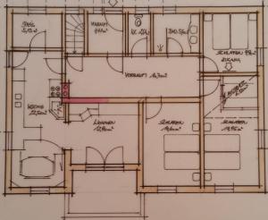 Plán poschodí v ubytovaní Ferienhaus Mittersill am Biohof Widholz